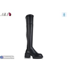 Ботфорти жіночі на зиму (6 пар р.36-40) чорний  "Aba"