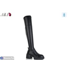 Ботфорти жіночі на зиму (6 пар р.36-40) чорний  "Aba"