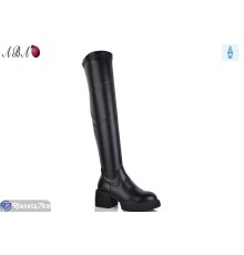 Ботфорти жіночі на зиму (6 пар р.36-40) чорний  "Aba"