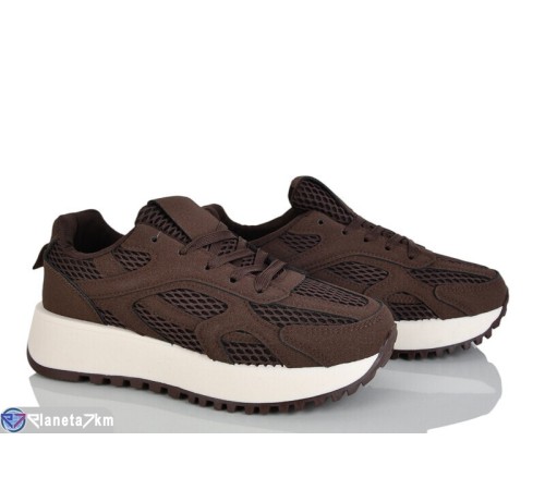 Кросівки жіночі на весну/осінь (8 пар р.36-41) коричневий  "LOREDANA"