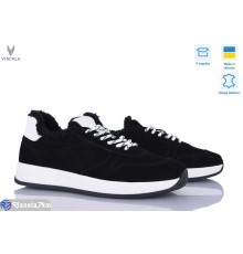 Кросівки жіночі на зиму (6 пар р.36-41) чорний  "Viscala"