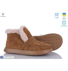Черевики жіночі на зиму (6 пар р.36-41) коричневий  "Viscala"