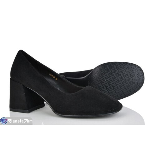 Туфлі жіночі на весну/осінь (6 пар р.36-40) чорний  "MARADONA"