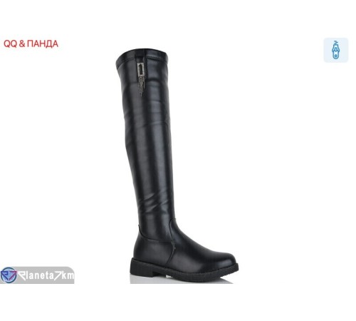 Ботфорти жіночі на зиму (6 пар р.36-41) чорний  "QQ&Панда"