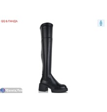 Ботфорти жіночі на зиму (6 пар р.36-40) чорний  "QQ&Панда"
