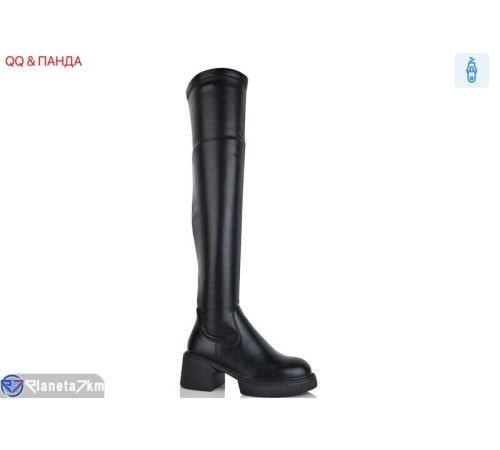 Ботфорти жіночі на зиму (6 пар р.36-40) чорний  "QQ&Панда"