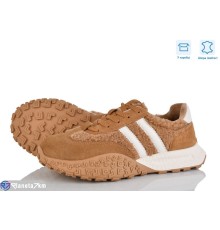 Кросівки жіночі на весну/осінь (6 пар р.36-40) коричневий  "Mirella"