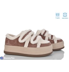 Сліпони жіночі на зиму (6 пар р.36-40) коричневий  "Mirella"