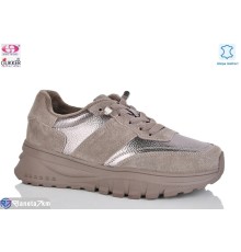 Кросівки жіночі на весну/осінь (8 пар р.36-40) коричневий  "Gukkcr"