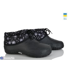 Калоші жіночі на зиму (8 пар р.37-41) чорний  "Gelena"