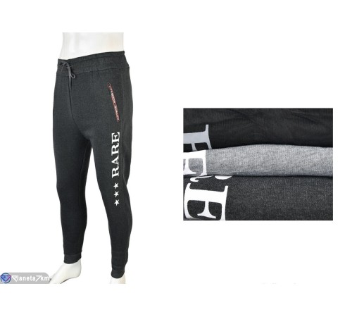 Чоловічі спортивні штани на зиму (12 шт. р.сетка L-3XL) мікс  "Mirella"