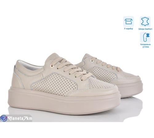 Кросівки жіночі на весну/осінь (8 пар р.36-41) бежевий  "Janna"