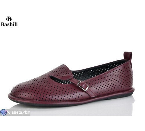 Балетки жіночі на літо (8 пар р.36-41) бордовий  "Башили"