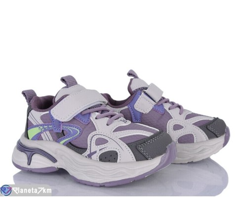 Дитячі кросівки на весну/осінь (8 пар р.26-31) фіолетовий  "Laifakids"