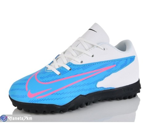 Футбольне взуття дитяче на весну/осінь (8 пар р.31-34) блакитний  "FIESTA"