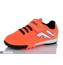 Футбольне взуття дитяче на весну/осінь (8 пар р.28-34) оранжевий  "FIESTA"