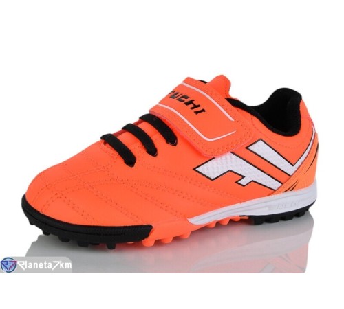 Футбольне взуття дитяче на весну/осінь (8 пар р.28-34) оранжевий  "FIESTA"
