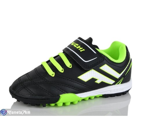 Футбольне взуття дитяче на весну/осінь (8 пар р.28-34) чорний  "FIESTA"