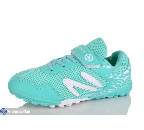 Футбольне взуття дитяче на весну/осінь (6 пар р.32-35) зелений  "FIESTA"