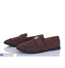 Туфлі жіночі на весну/осінь (8 пар р.36-41) коричневий  "LOREDANA"