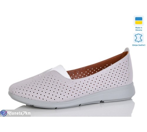 Балетки жіночі на літо (6 пар р.37-41) сірий  "LIKA"