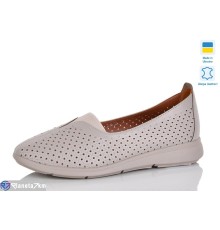 Балетки жіночі на літо (6 пар р.37-41) коричневий  "LIKA"