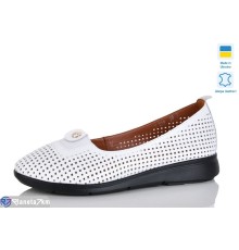 Балетки жіночі на літо (6 пар р.37-41) білий  "LIKA"