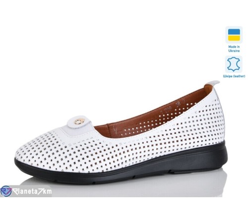 Балетки жіночі на літо (6 пар р.37-41) білий  "LIKA"