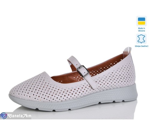 Балетки жіночі на літо (6 пар р.37-41) сірий  "LIKA"