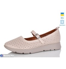 Балетки жіночі на літо (6 пар р.37-41) коричневий  "LIKA"