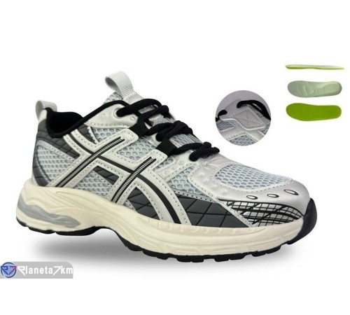 Дитячі кросівки на весну/осінь (8 пар р.36-41) сірий  "STRONGO"