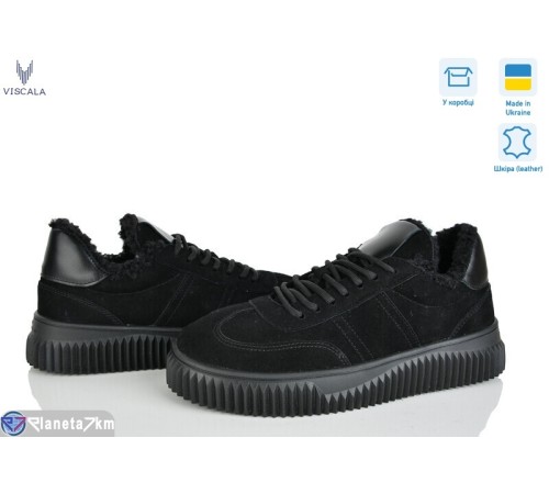 Кросівки жіночі на зиму (6 пар р.36-41) чорний  "Viscala"