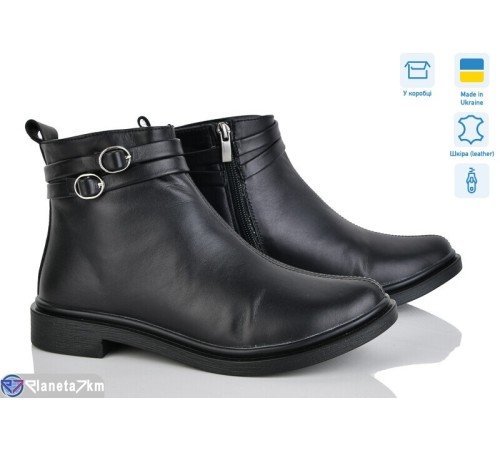 Черевики жіночі на весну/осінь (6 пар р.37-40) чорний  "Linda"