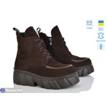 Черевики жіночі на весну/осінь (6 пар р.37-40) коричневий  "Linda"