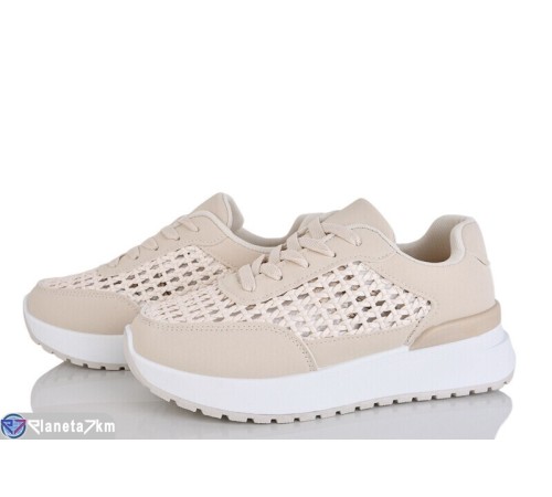 Кросівки жіночі на весну/осінь (8 пар р.36-41) бежевий  "LOREDANA"