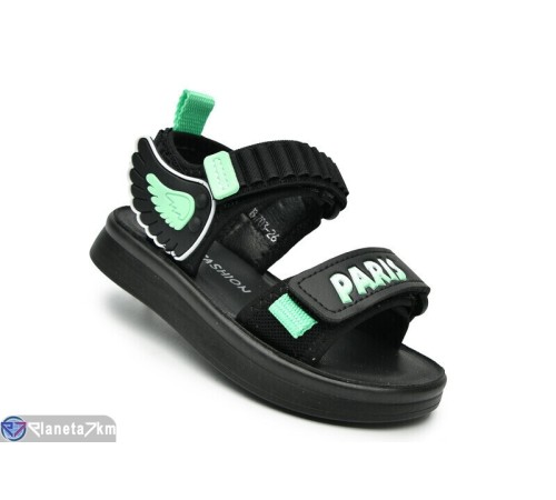 Дитячі босоніжки на літо (10 пар р.26-30) чорний  "TOMMY"