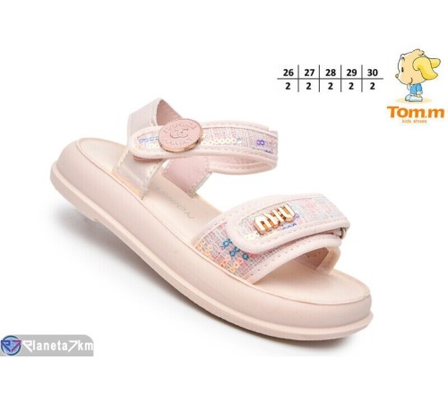 Дитячі босоніжки на літо (10 пар р.26-30) рожевий  "TOMMY"