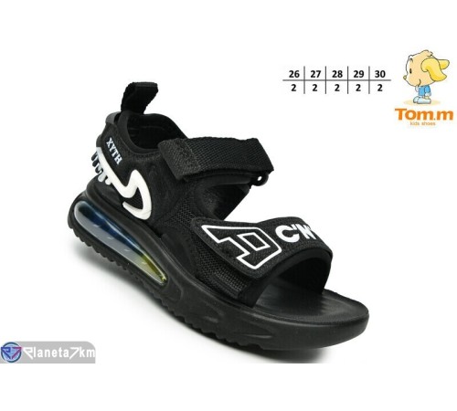 Дитячі босоніжки на літо (10 пар р.26-30) чорний  "TOMMY"