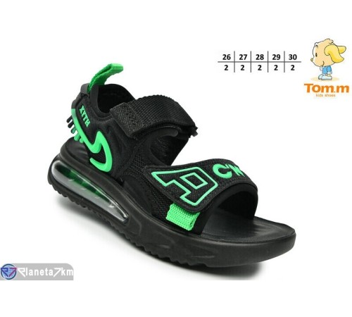 Дитячі босоніжки на літо (10 пар р.26-30) чорний  "TOMMY"