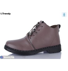 Черевики жіночі на весну/осінь (8 пар р.36-41) коричневий  "Trendy"