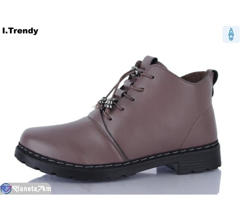 Черевики жіночі на весну/осінь (8 пар р.36-41) коричневий  "Trendy"