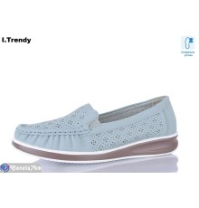 Туфлі жіночі на літо (8 пар р.36-41) блакитний  "Trendy"