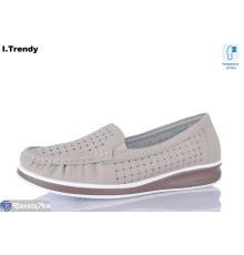 Туфлі жіночі на літо (8 пар р.36-41) коричневий  "Trendy"