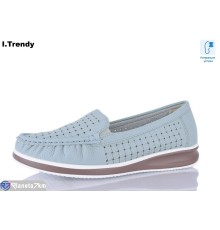 Туфлі жіночі на літо (8 пар р.36-41) блакитний  "Trendy"