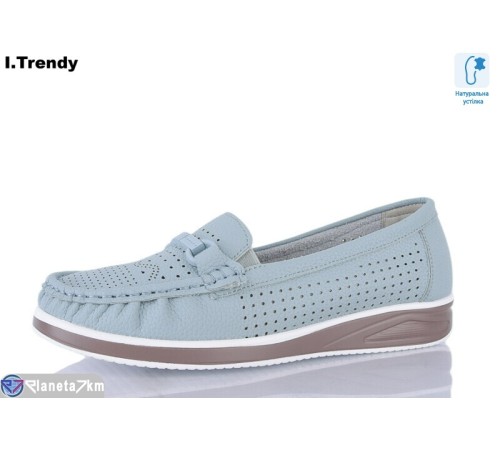 Туфлі жіночі на літо (8 пар р.36-41) блакитний  "Trendy"