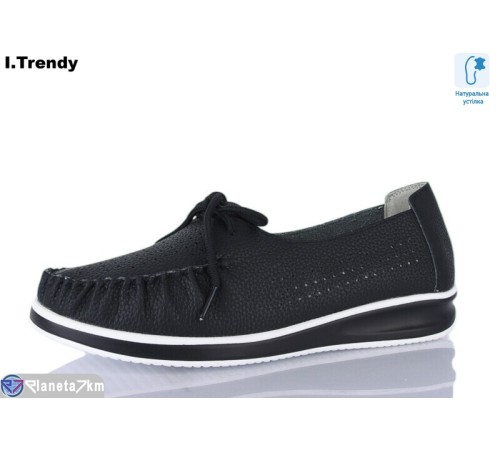 Туфлі жіночі на літо (8 пар р.36-41) чорний  "Trendy"