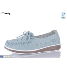 Туфлі жіночі на літо (8 пар р.36-41) блакитний  "Trendy"