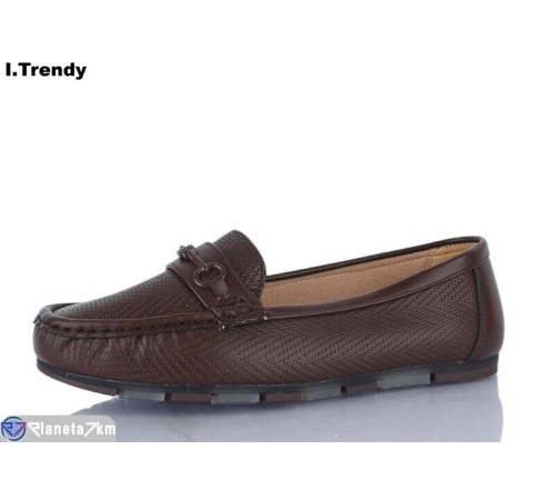 Туфлі жіночі на весну/осінь (8 пар р.36-41) коричневий  "Trendy"