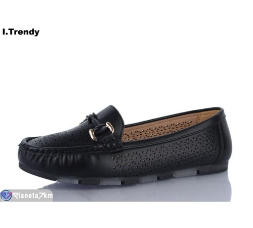 Туфлі жіночі на літо (8 пар р.36-41) чорний  "Trendy"