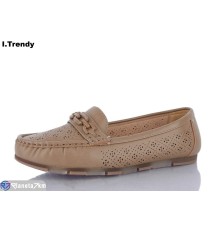 Туфлі жіночі на літо (8 пар р.36-41) коричневий  "Trendy"